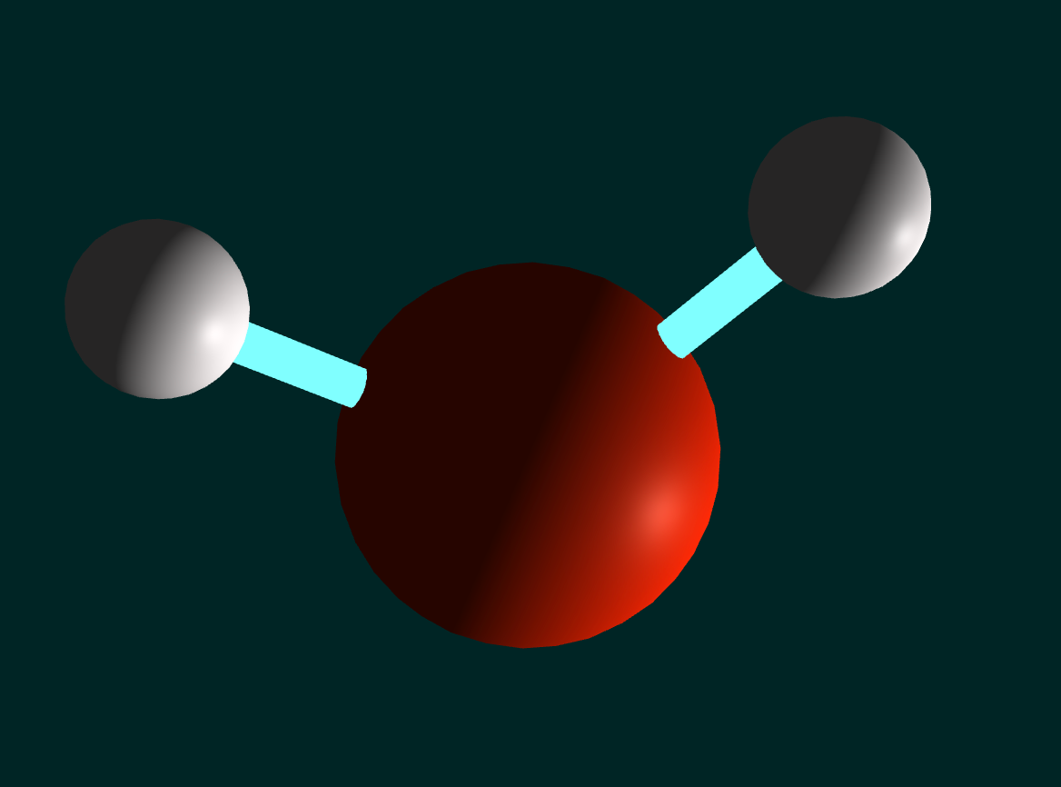 Water Molecule 3D model